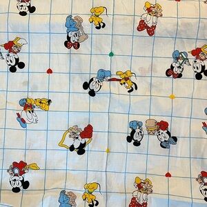 Vintage Dundee Disney Babies Baby Mickey & Minnie Mouse Fitted Crib Sheet